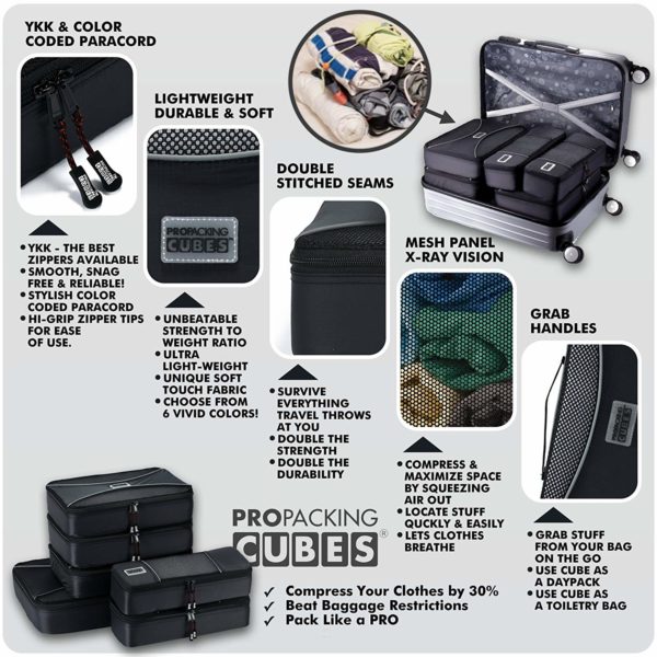 pro packing cube features
